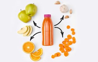 Фреш Часник+морква+яблуко+апельсин 