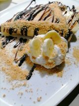 Palačinka sa nutellom, plazmom, bananom i šlagom