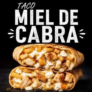 Taco miel de cabra