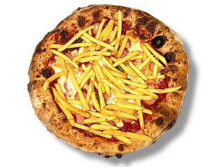 Wurstel con patatine rossa