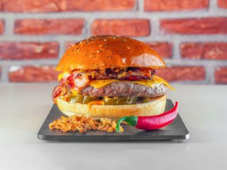 Menú Hot Cheese Burger (170g)
