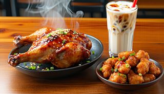Korean Style Half Chicken Combo