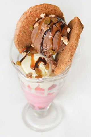 Ice Cream Cookie Sandwich Sundae