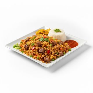 Chaufa de carne o chancho