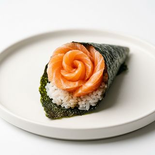 60.Temaki Rosa De Salmón