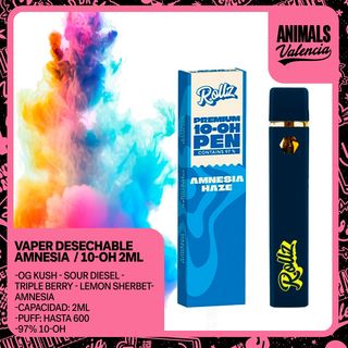 Vaper Desechable Amnesia 10-OH 97% 2Ml