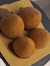 Arancine mortadella e pistacchio