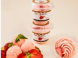 Морозиво Perfetto "Смакота" - Полуничний сорбет 130 г