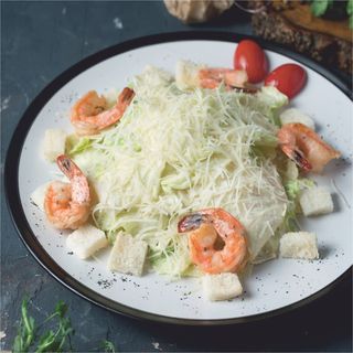 Салат "Цезарь" с креветками