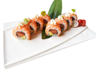 U20. Salmon roll - 8 pezzi