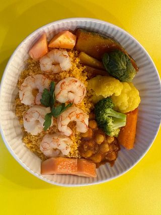 Couscous con gamberetti