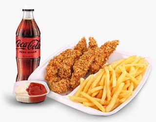 Menu crispy + Coca-Cola