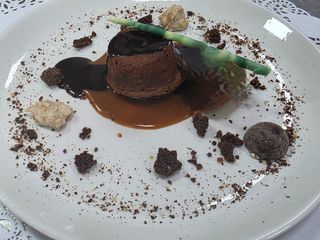 Brownie de caramelo (porción)