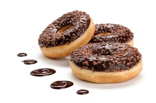 Донат потрійний шоколад