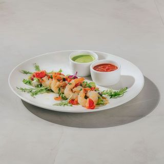 Krewetki na białym winie