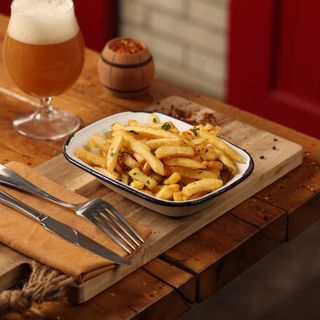 კარტოფილი ფრი ნივრით და ქინძით