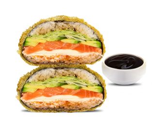 Суші бургер з лососем