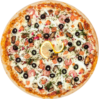 Піца Наутико з морепродуктами (550г)