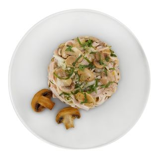 салат курица с грибами