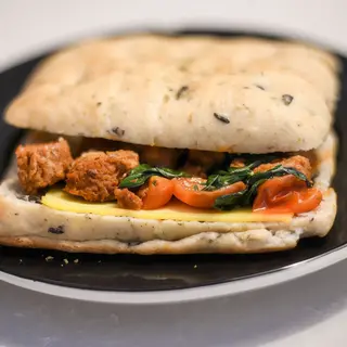 Bocatta Focaccia con chorizzo
