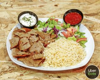 Menú plato con arroz