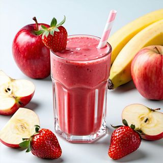 Apple Strawberry & Banana Smoothie