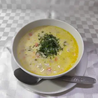 Ciorba  de pui a la grec