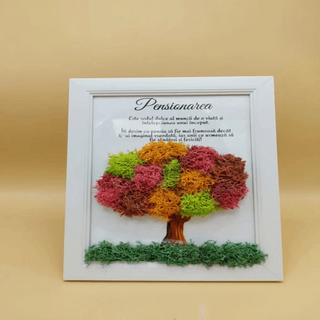 Tablou cu licheni Pensionarea  model 2-15x20