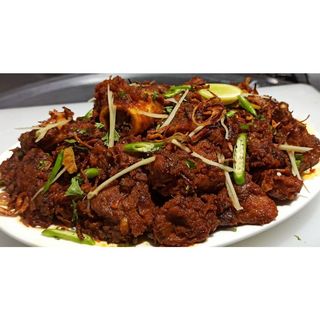 Dry Bhuna Gosht (Pan Fried Mutton) (Chef's Special)