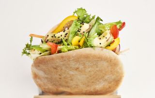 Kebab Pan Pita  De Vegetales