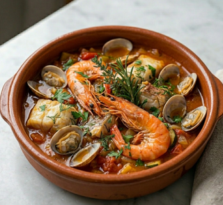 Cazuela De Pescado Con Gambones