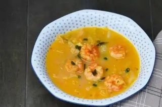 Supa cu creveti si telina apio