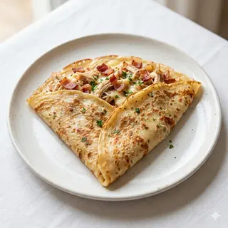 Crepe De Pollo Y Bacon