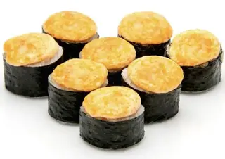 Ролл с крабом запеченный