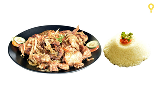 Choukouya de Poulet + Attiéké ou Frites ou Alloco