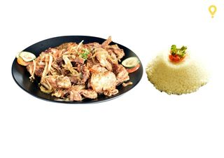 Choukouya de Poulet + Attiéké ou Frites ou Alloco