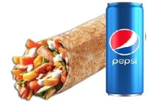 Shaorma mare pui  + Pepsi doza