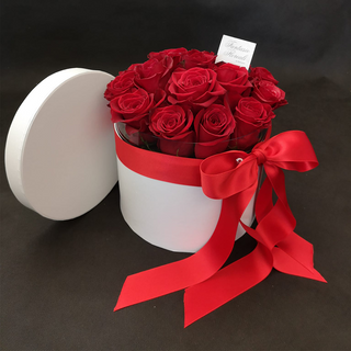 Flower box M rose rosse