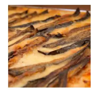 Pizza melanzane - porzione