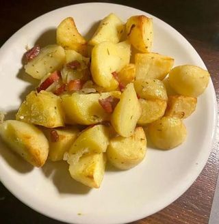 Patate al forno allo speck del tirolo