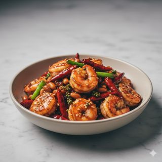 155 - Gamberi alla Gongbao piccante 宫爆虾仁