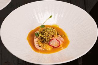 002.Sashimi sake flambé
