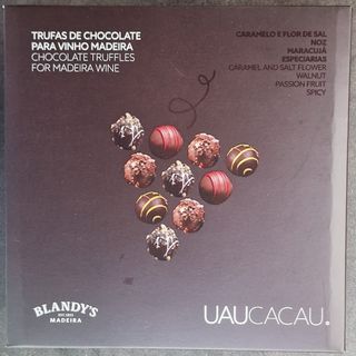 Caixa Bombons Trufas De Chocolate Para Vinho Madeira