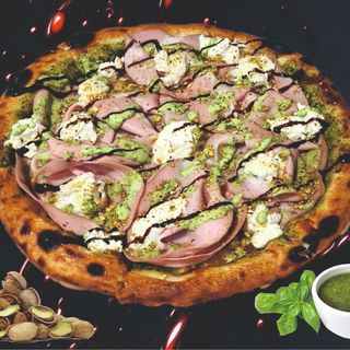 Pizza Mortadella Cu Fistic Si Bufala