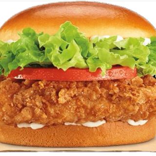 Burger cu crispy de pui  și cartofi dulci