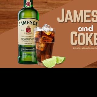 Jameson whisky and cola 