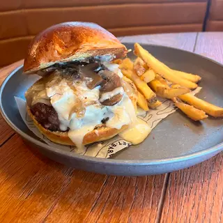 Cheese lovers burger