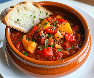 Tocanita de ardei copti