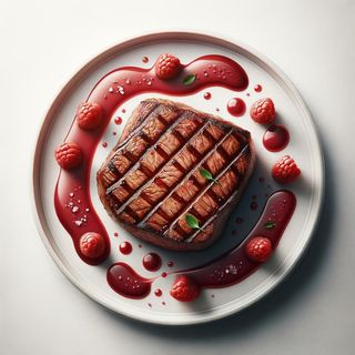 Wątróbka z sosem malinowym