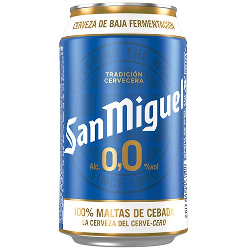 Cerveza San Miguel 0.0 Lata 33cl.